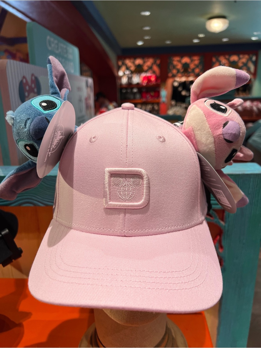 2026 Walt Disney World Create Your Own Hat Pink Hat Stitch & Angel Adult O/S